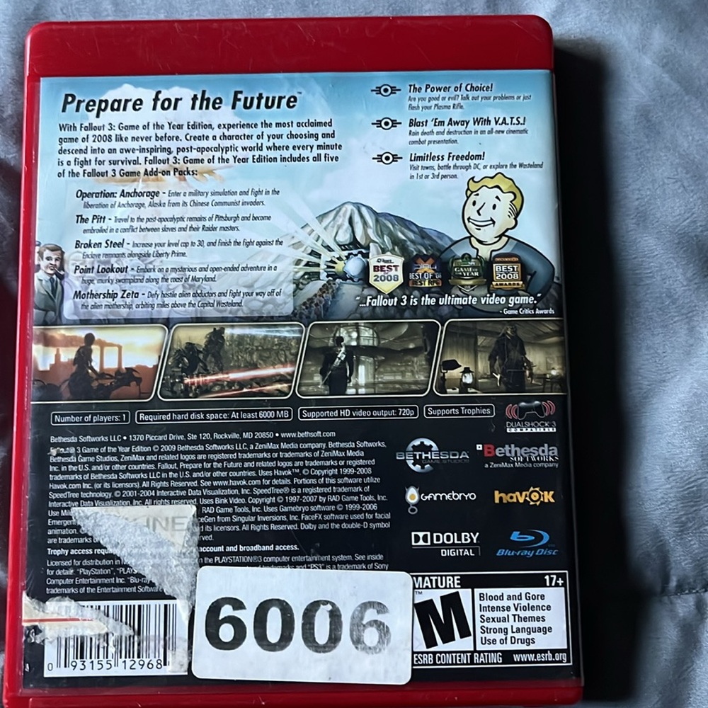PS3 FALLOUT 3 📀💿🎮👾 - Picture 5 of 5